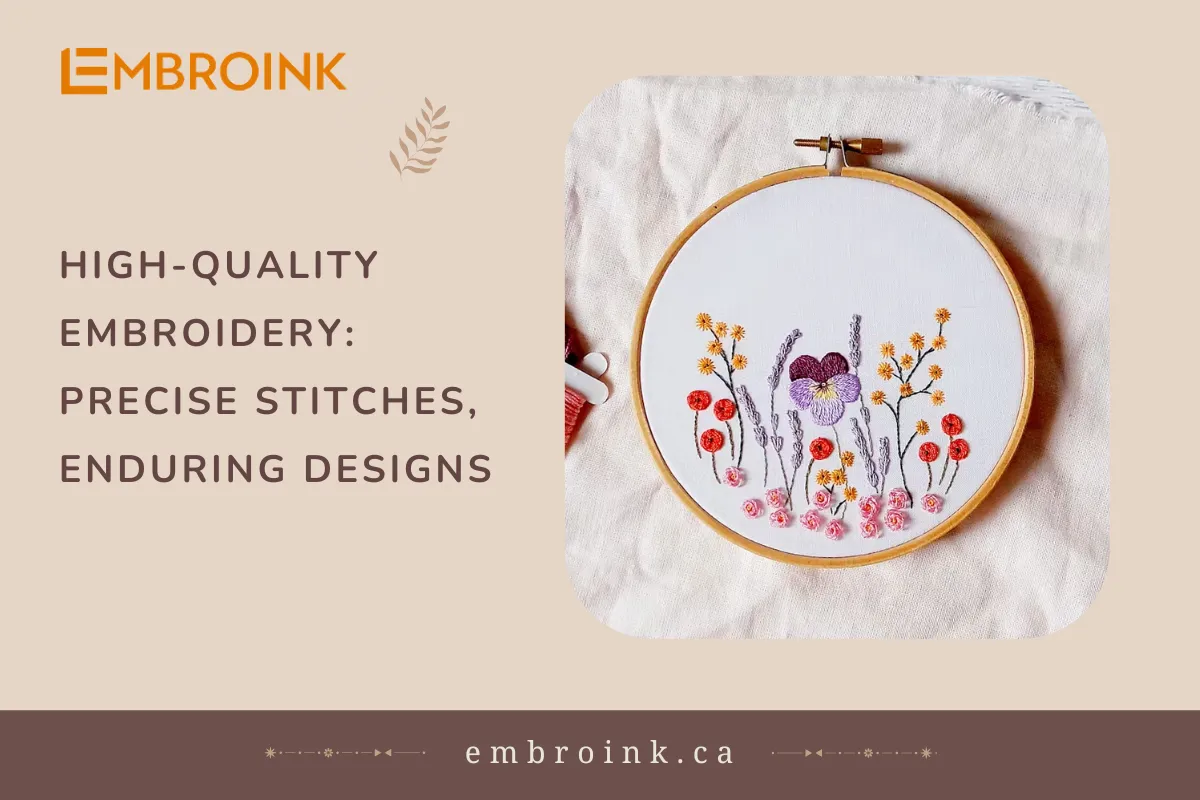 High-Quality Embroidery: Precise Stitches, Enduring Designs