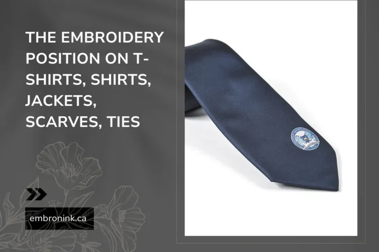 The Embroidery Position On T-Shirts, Shirts, Jackets, Scarves, And Ties (8)