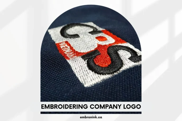 The Process Of Embroidering A Company Logo Onto Uniform Clothing