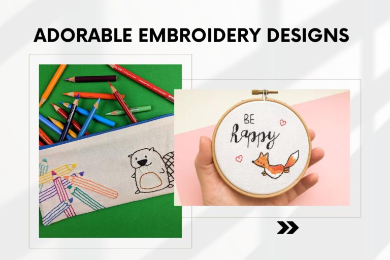 19 Adorable Embroidery Designs For Beginner